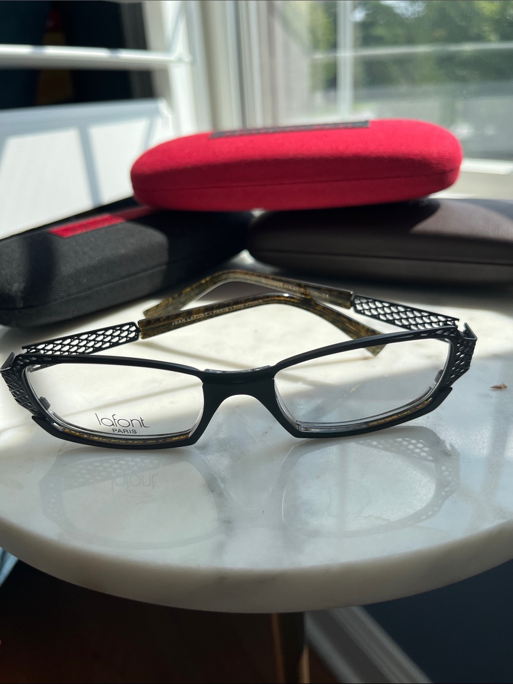 Lafont Paris Garance 118 Black Mesh Sexy women’s Eyewear